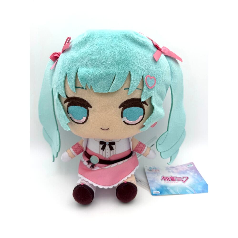 Hatsune Miku Kyurumaru Big Plush Pink Macaron Ver Furyu Anime Doll 10" NWT